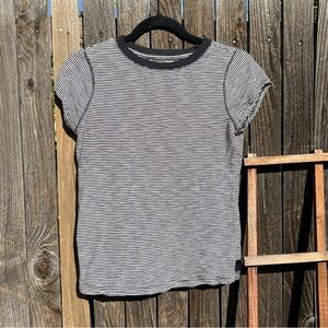 Black and White Striped Tee